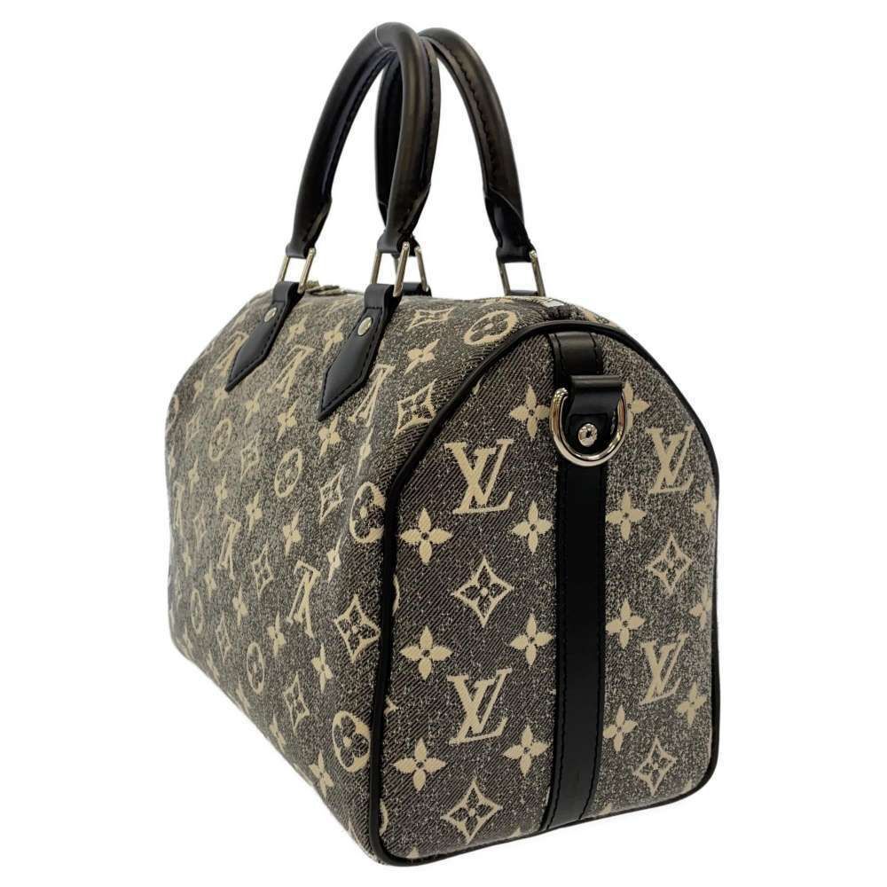 Louis Vuitton Monogram Jacquard Denim Speedy Bandouliere Handbag - Picture 11 of 12